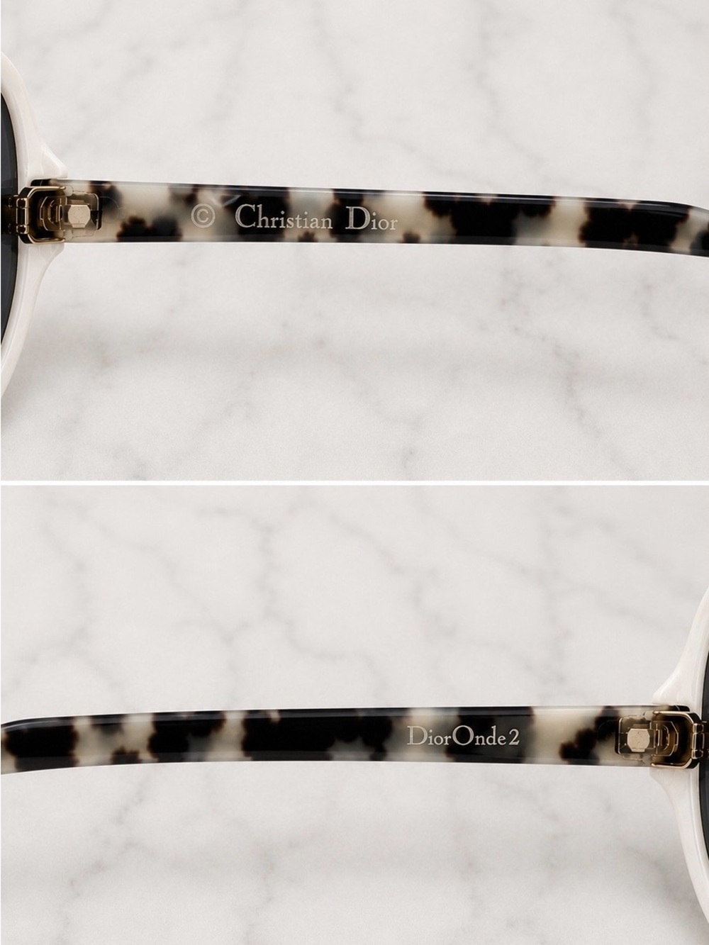 Christian Dior Sunglasses DiorOnde2 X61DC White Tort NWT - Picture 9 of 10